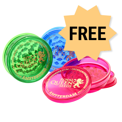 Free RQS Grinder with every cannabis seed order Samolepky
