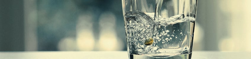 Klíčení pomocí sklenice s vodou